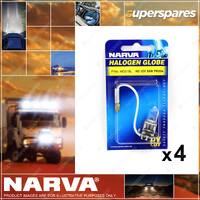 Narva 12V H3 55W PK22S Halogen Headlight Globes np 48321BL 4 x Blister Pack of 1