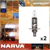 Narva 12V H1 55W Halogen Headlight Globes for Benz 48334BL 2 x Blister Pack of 1