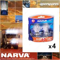 Narva H7 12V 55W Plus 100 Halogen Headlight Globe 48339BL2 2 x Blister Pack of 2