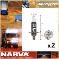 Narva 12V 100W Halogen Headlight Globes for Benz 48350BL 2 x Blister Pack of 1