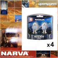 Narva 12V H7 55W Intense Halogen Headlight Globes Falcon 2 x Blister Pack of 2