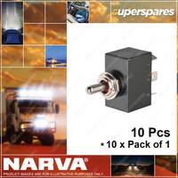 10 x Narva Momentary On /Off/Momentary On Waterproof HD Toggle Switch 60295BL