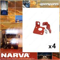 4 x Narva Lock-Out Lever Kit Red Allows the P/No. 61070 61074 61075 61080 61085