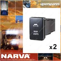 2 x Narva Switch Roof Light for Toyota Prado 150 200 Landcruiser RAV4 Hilux GUN