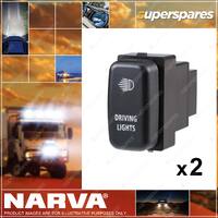 2 Narva Switch Driving Light for Mitsubishi Triton ML MN Challenger Pajero GQ GU