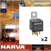 Narva 12V Normal Open Relay 5 Pin 40 Amp 68032BL 2 x Blister Pack of 1