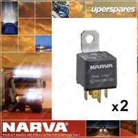 Narva 24V Normal Open Relay 5 Pin 30 Amp 68036BL 2 x Blister Pack of 1