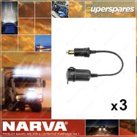 Narva HD Adaptor Merit Plug To Accessory Socket 81031BL 3 x Blister Pack of 1