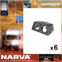 Narva Twin Blank Surface Mount Housing 81179BL 6 x Blister Pack of 1