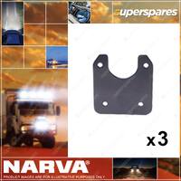 Narva Flat Bracket For Small Round Plastic Sockets 82305BL 3 x Blister Pack of 1