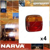 Narva Trailer Lamp Stop Tail Flasher 107 x 107mm 86030BL 4 x Blister Pack of 1