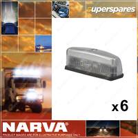 6 x Narva Licence Plate Lamp - 12V Globes included in Blister Packs only 86060BL