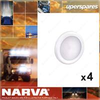 4 x Narva 12 Volt White 70mm Interior Lamp 6000K Powerful 3W L.E.D 87451-12