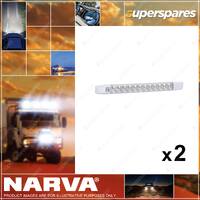 2 x Narva 12V Dual Colour LED Strip Lamp White/BLue with Touch Switch 87538WBBL