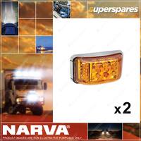 2 x Narva 9-33 Volt Model 33 LED Side Direction Indicator Cat 5 and 6 93302C