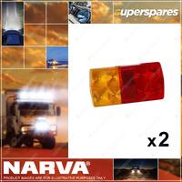 Narva 12V M 36 LED Slimline Rear Combination Lamp 93630BL 2 x Blister Pack of 1