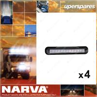 4 x Narva 12V Model 39 Combo Black Base DIR Indicator/Stop/Tail Light 93940-12