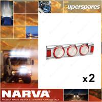 2 x Narva 9-33V M 43 LED Reverse Rear Direction Indicator&Stop/Tail Lamp 94365C