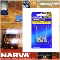 Narva Brand 25 Amp 15 x 9mm WHITE Micro 2 Blade Fuse - Box Pack of 25