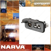 Narva Brand Heavy Duty Twin Flush Mount 50 Amp Connector / ACC Socket