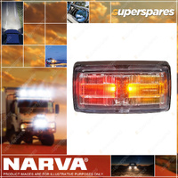 Narva 9-33V LED Side Marker/Indicator - Red/Amber/Amber Black Base 0.5M Cable