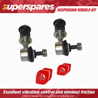 Front Sway Bar Link + 15mm Sway Mount Bushes kit for MITSUBISHI LANCER CA CB