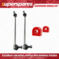 Front Sway Bar Link + Sway Mount Bushes Rebuild kit for VOLKSWAGEN GOLF MK6 5K