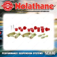 Nolathane Rear Spring Greasable Shackle and Bushing Kit for Holden Colorado RG