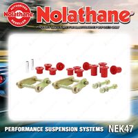 Rear Spring Greasable Shackle and Bushing Kit for Holden Colorado RC Rodeo RA