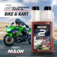 Nulon Full Synthetic Bike and Kart 2 Stroke Engine Oil 1L FS2ST-1