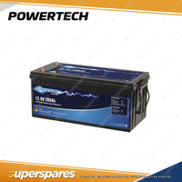 Powertech Lithium LiFePO4 Battery Deep Cycle BMS 12.8V 200Ah Camping Power