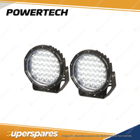 Powertech 7900 Lumen 9 Inch Pair Round Spotlights Solid LED Driving Light