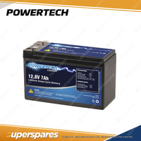 Powertech Lithium LiFePO4 Battery Deep Cycle BMS 12.8V 7Ah Camping Power