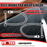 2x Rear Protex Disc Brake Pad Wear Sensors for Porsche 911 Carrera S 3.8L