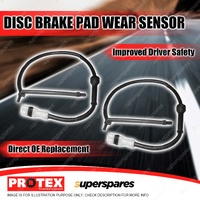 2x Rear Protex Disc Brake Pad Wear Sensors for Porsche Boxster 986 S Cayman S