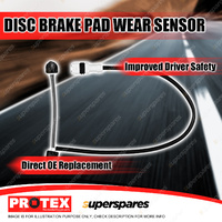 Protex Rear Disc Brake Pad Wear Sensor for Porsche 911 Carrera S 3.8L