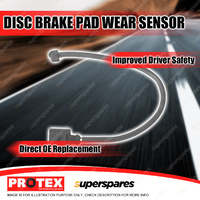 Protex Front Disc Brake Pad Wear Sensor for Volkswagen Touareg Front PR 1LA 1LC