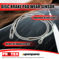 Protex Rear Disc Brake Pad Wear Sensor for BMW 520d 530d 535i 550i F07 09-on