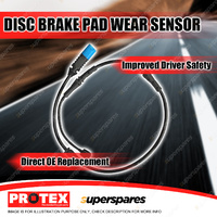 Protex Rear Disc Brake Pad Wear Sensor for BMW X3 xDrive 20d G01 2.0L TD AWD