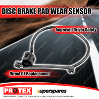 Protex Front Disc Brake Pad Wear Sensor for Porsche Cayenne With 17" Wheels