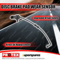 Protex Rear Brake Pad Wear Sensor for Audi S8 4.0 TFSI Quattro D4 4H 05/2014-On