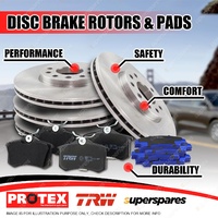 Front + Rear Disc Rotors Brake Pads for Renault Latitude 2.0L 2.5L 11-on