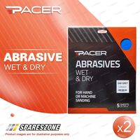 2 x Pacer Wet & Dry Abrasive Sandpaper 240 Grit For Detailed Sanding Projects