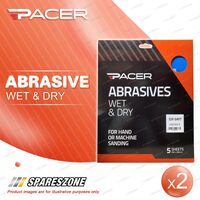 2x Pacer Wet&Dry Sandpaper 320Grit For Achieving High-Quality Surface Refinement