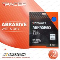 2 x Pacer Wet & Dry Sandpaper 600 Grit For Multiple Fine Sanding Applications