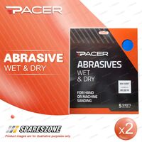 2 x Pacer Wet & Dry Abrasive Sandpaper 800 Grit For Multiple Finishing Tasks