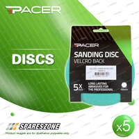 5 x Pacer Abrasive Discs Diameter 150mm 6H 80 Grit Sanding Tasks Pack of 5