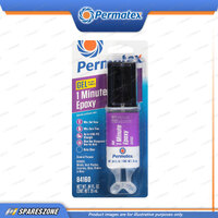 Permatex 1 Minute General Purpose Epoxy Adhesive Clear Dual Syringe 25ML