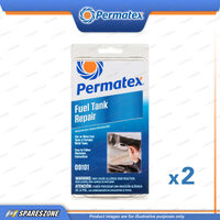 2 x Permatex Fuel Tank Repair Kits Clamshell - Eliminates Dangerous Welding