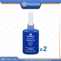 2 x Permatex All-Purpose Medium Strength Threadlocker Ideal Blue 50ML